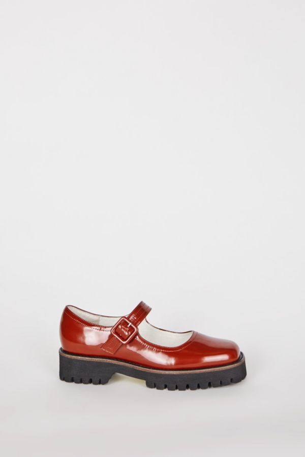 Slide View: 5: Intentionally Blank Veronica Leather Platform Mary Jane