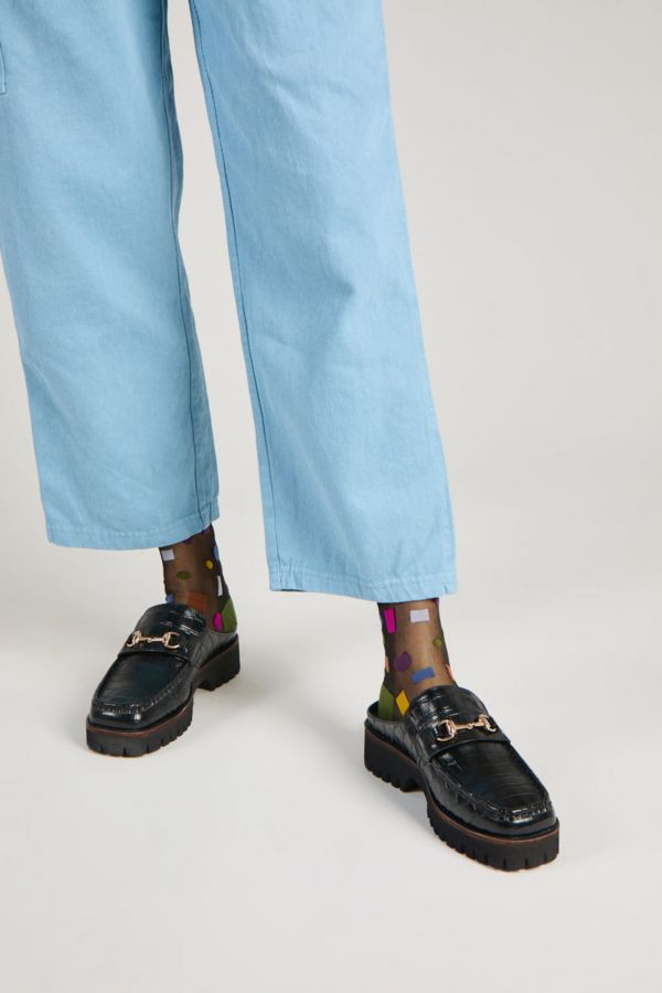 Slide View: 2: Intentionally Blank Kowloon Leather Loafer Mule