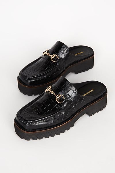 Intentionally Blank Kowloon Leather Loafer Mule