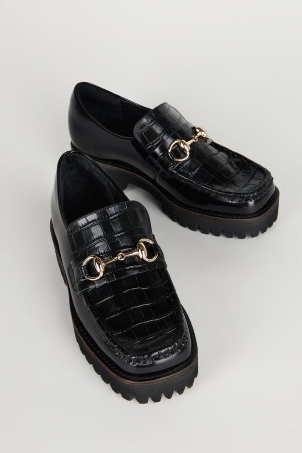 Slide View: 3: Intentionally Blank HK-2 Croc-Embossed Lug Loafer