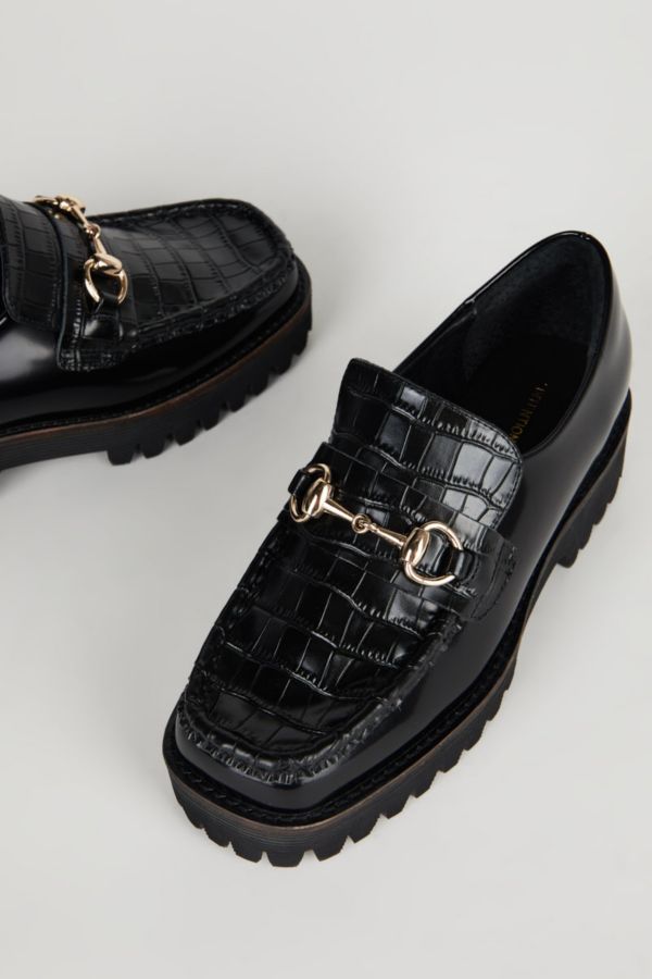 Slide View: 4: Intentionally Blank HK-2 Croc-Embossed Lug Loafer