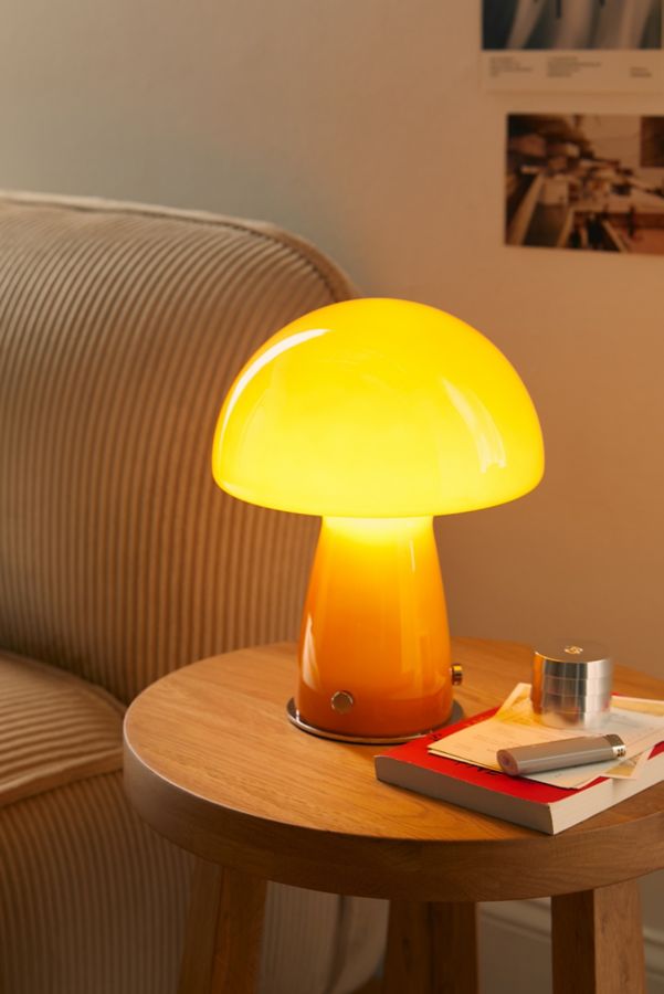 Slide View: 1: Valley Cruise Press Midcentury Mushroom Table Lamp