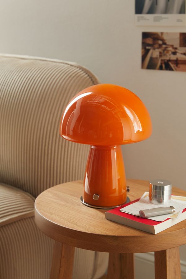 Slide View: 2: Valley Cruise Press Midcentury Mushroom Table Lamp