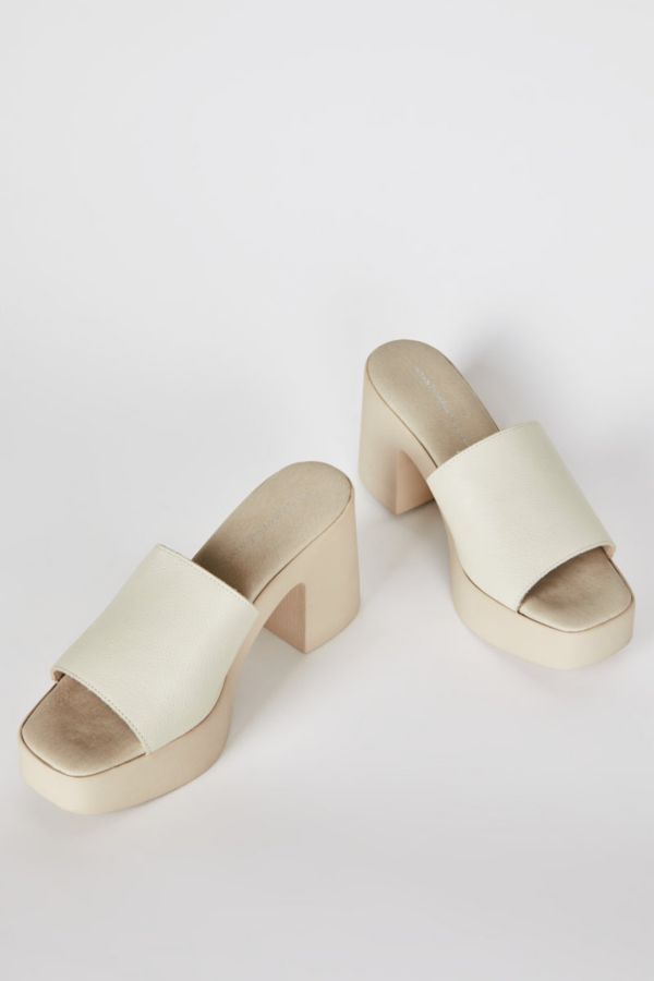 Slide View: 3: Intentionally Blank Mary Leather Mule Heel