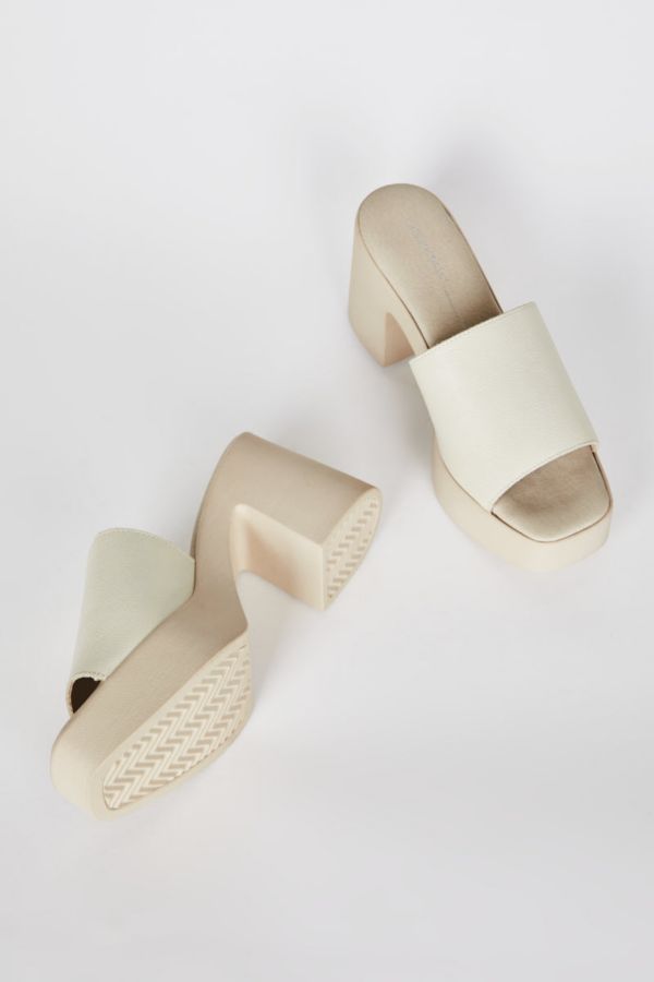 Slide View: 1: Intentionally Blank Mary Leather Mule Heel