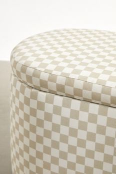 Slide View: 6: Shae Checkered Storage Bench