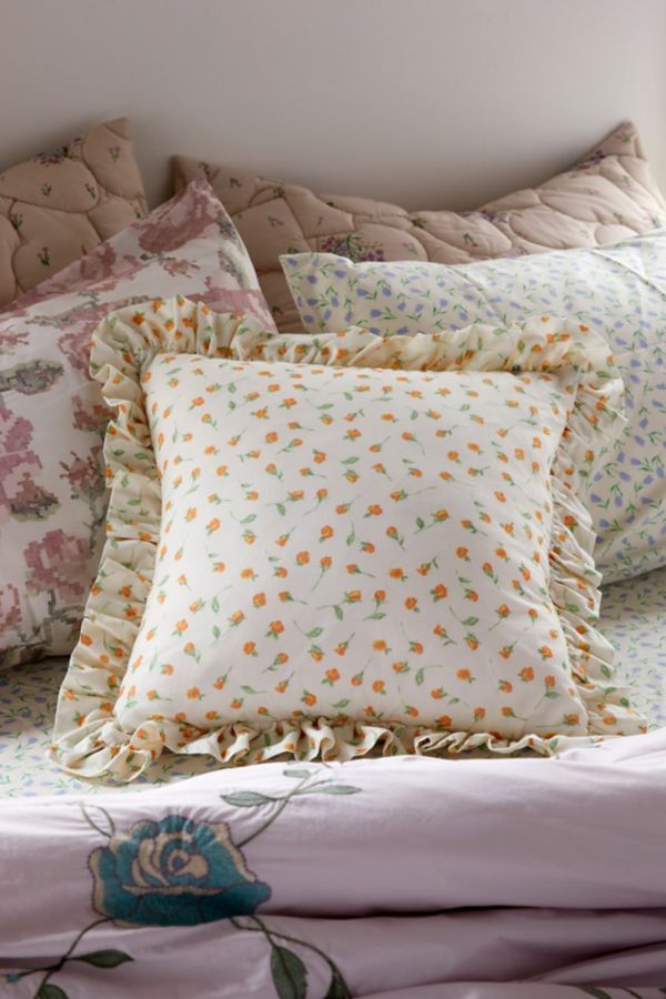 Slide View: 1: Harper Ruffle Throw Pillow