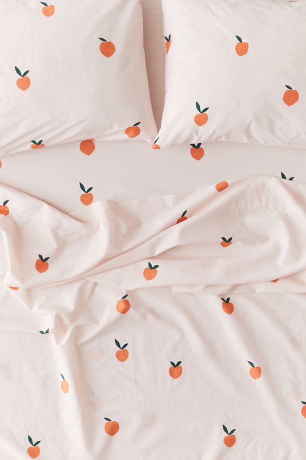 Slide View: 1: Allover Peaches Sheet Set