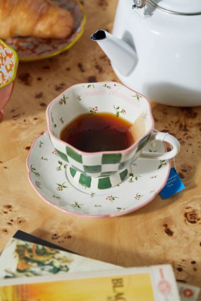 Graphic Teacup & Saucer Set