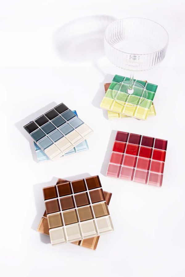 Slide View: 5: Subtle Art Studios Ombre Tile Coaster