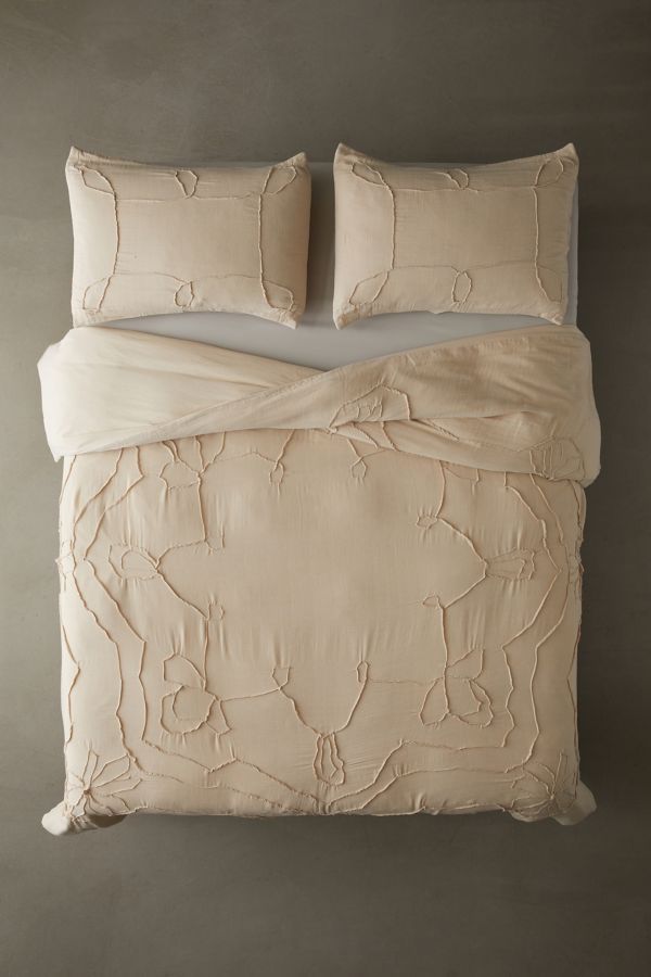 Slide View: 2: Serena Lumi Gauze Duvet Cover