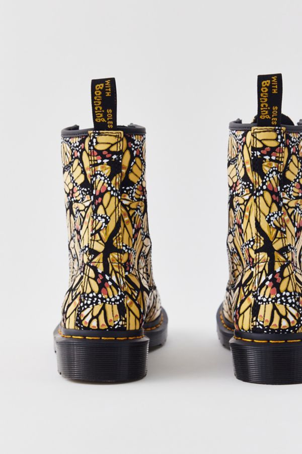 Slide View: 4: Dr. Martens 1460 Butterfly Print Suede Lace-Up Boot