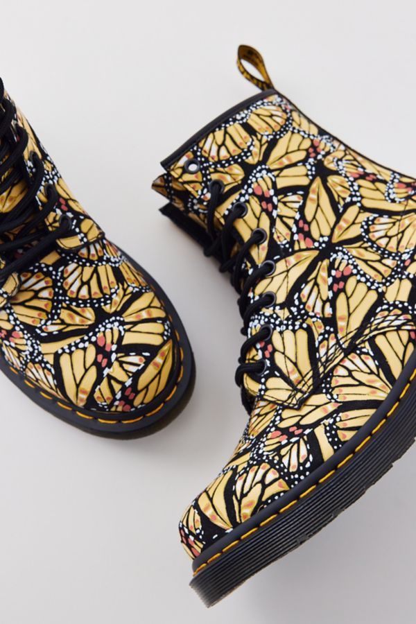 Slide View: 5: Dr. Martens 1460 Butterfly Print Suede Lace-Up Boot