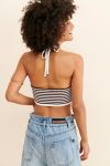 Thumbnail View 2: Six Crisp Days Knit Stripe Halter Top