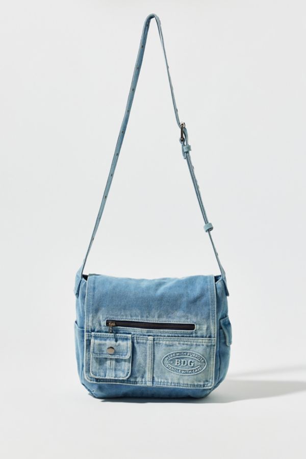 Slide View: 1: BDG Denim Messenger Bag