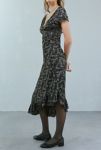 Thumbnail View 3: Kimchi Blue Cora Lace Trim Printed Asymmetrical Midi Dress