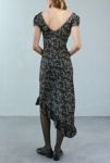 Thumbnail View 4: Kimchi Blue Cora Lace Trim Printed Asymmetrical Midi Dress