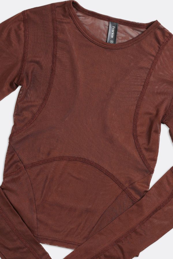 Slide View: 3: Frankie Collective Recycled Mesh Top