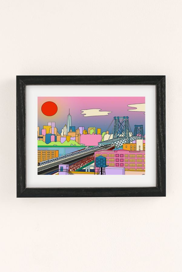 Slide View: 2: Reproduction artistique Williamsburg Bridge Katie Scarlett