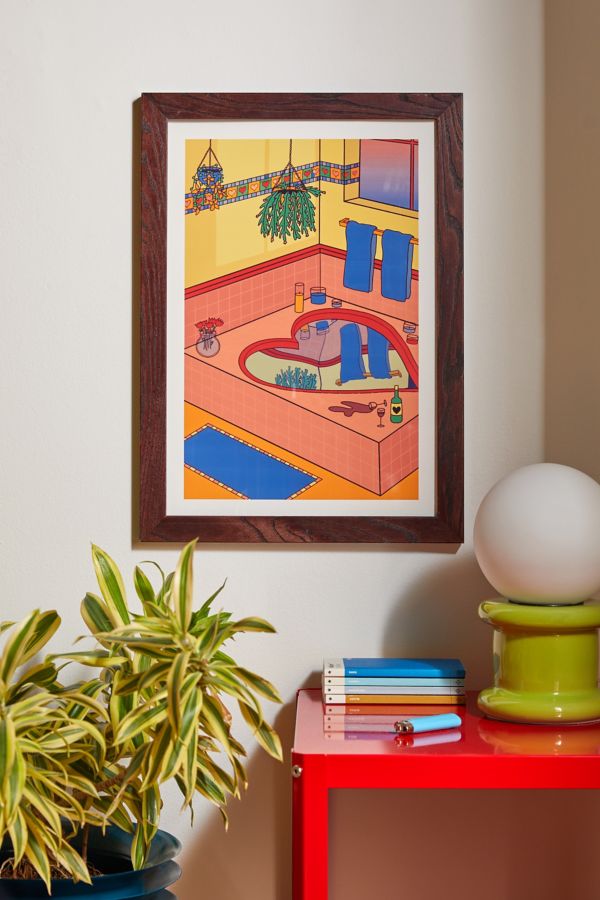 Slide View: 1: Katie Scarlett Valentine Tub Art Print