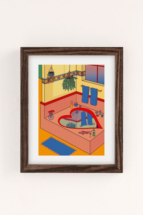 Slide View: 2: Katie Scarlett Valentine Tub Art Print