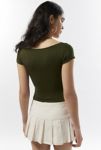 Thumbnail View 3: Silence + Noise Lara Cowl Neck Cropped Top