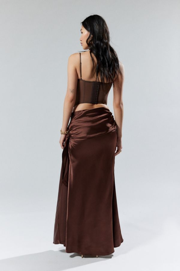 Slide View: 5: House Of Sunny Cascade Asymmetrical Midi Skirt