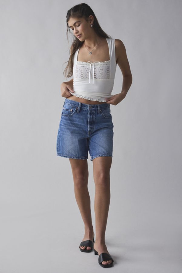 Slide View: 2: Levi's® 501 Mid-Thigh Cutoff Denim Short