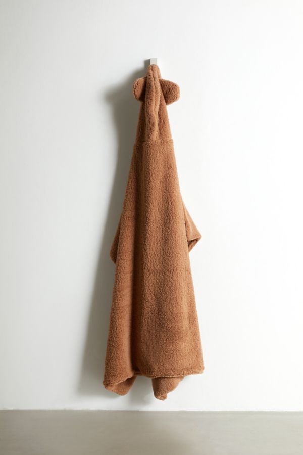 Slide View: 2: Animal Ears Fleece Throw Blanket