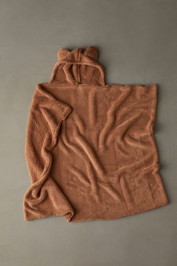 Slide View: 3: Animal Ears Fleece Throw Blanket