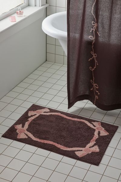 Lacey Bows Bath Mat