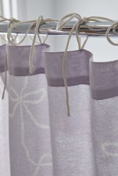 Slide View: 3: Lacey Bows Shower Curtain