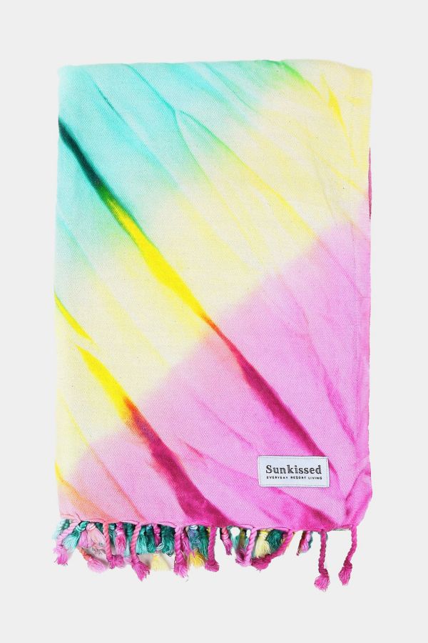 Slide View: 1: Sunkissed Tie Dye  Sand Free Beach Towel