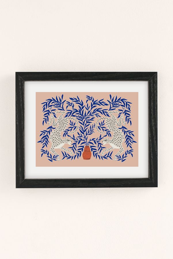 Slide View: 2: Megan Galante Leopard Vase Art Print