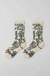 Thumbnail View 2: Chaussettes mi-mollet Dancing Flower Keith Haring