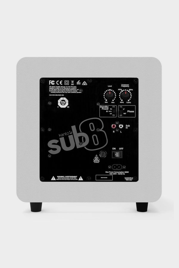 Slide View: 2: Kanto SUB8 8in Sealed Powered Subwoofer