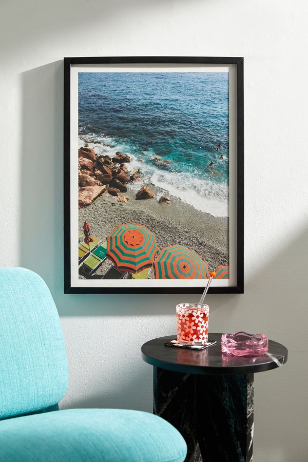 Slide View: 1: Erin Champ Positano Beach Art Print