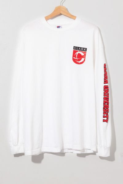 Vintage 1990s Clark University Long Sleeve Graphic T-Shirt