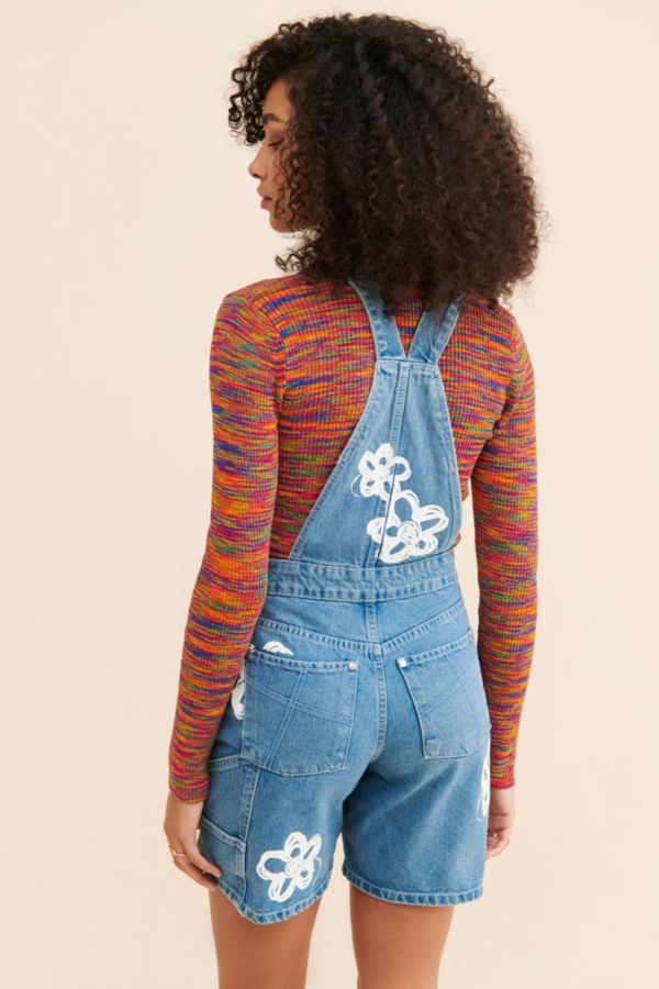 Slide View: 2: The Ragged Priest Flower Print Shortalls