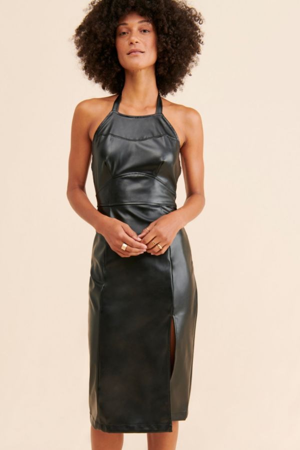 Slide View: 1: Lost + Wander Onyx Midi Dress