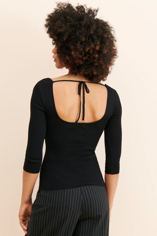 Slide View: 2: Fashion Union Dizzy Twist-Front Top