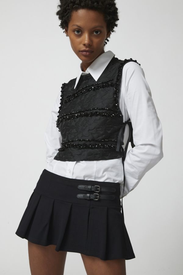 Slide View: 1: UO Pleated Kilt Micro Mini Skort