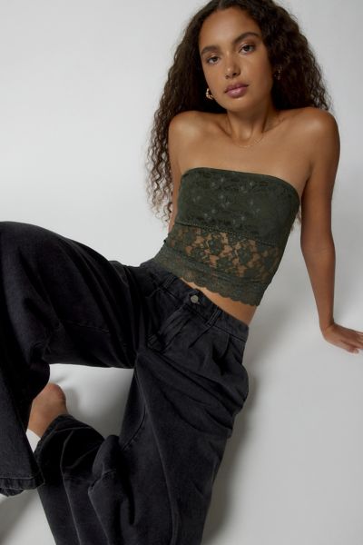 ReMADE by UO Remnants Lace Tube Top