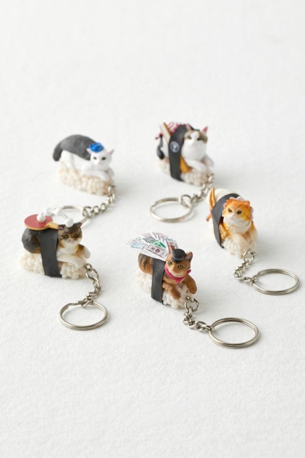 Slide View: 2: Sushi Cat Blind Box Keychain