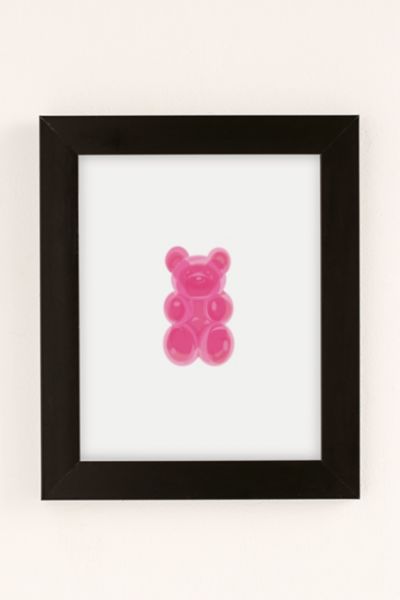 NataliaDesignsbyNK Hot Pink Gummy Bear Art Print