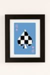 Thumbnail View 1: NataliaDesignsbyNK Checkered Queen Of Spades Playing Card Art Print