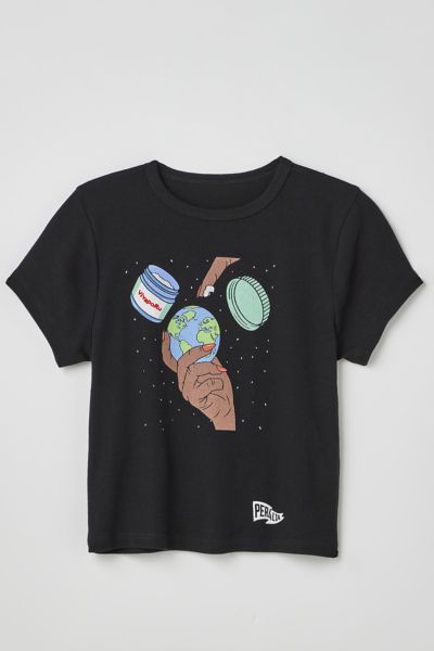 T-shirt court côtelé Heal The World Peralta Project, exclusivité UO