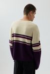 Thumbnail View 3: UO Shimmer Stripe Crew Neck Sweater