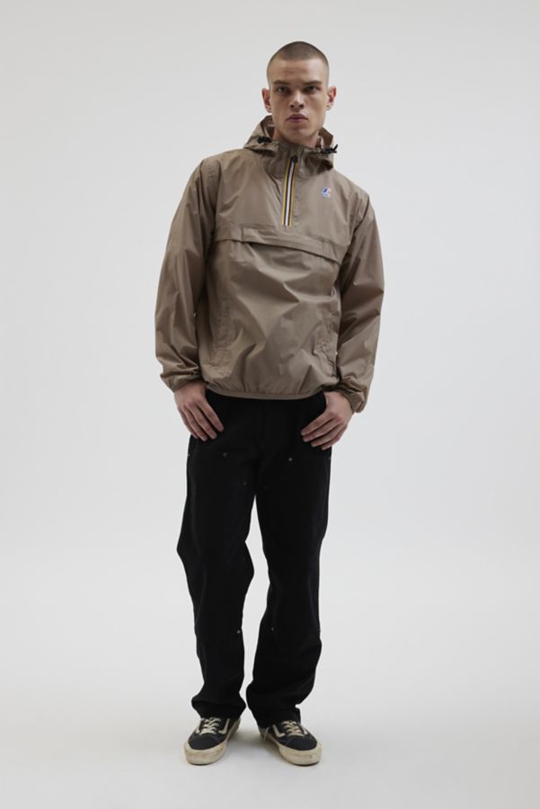 Slide View: 4: K-Way Le Vrai Leon 3.0 Half-Zip Windbreaker Jacket