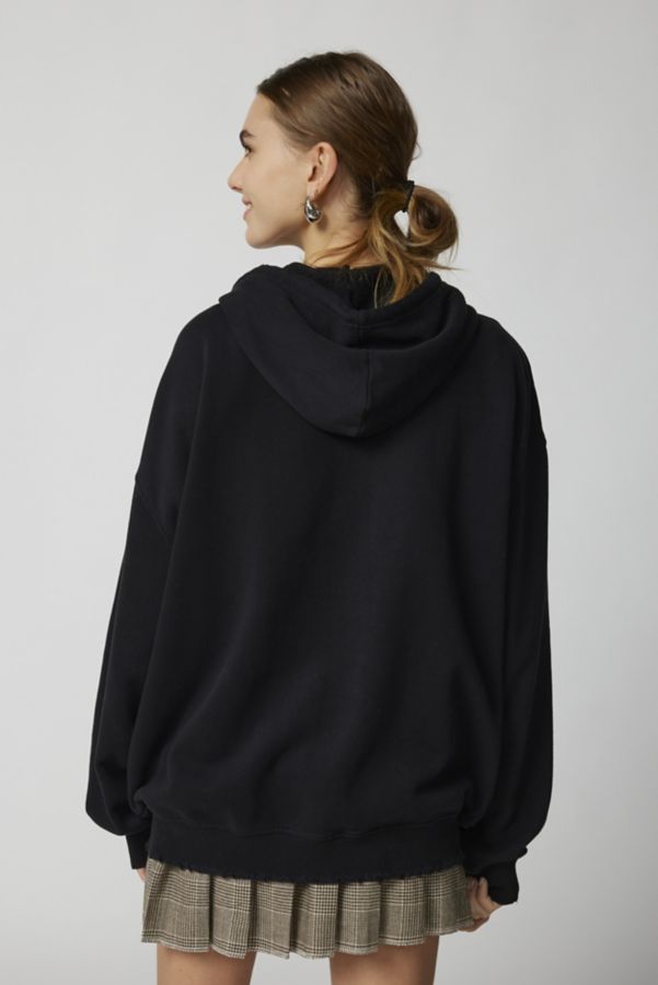 Slide View: 5: UO Bleached Star Zip-Up Hoodie Sweatshirt